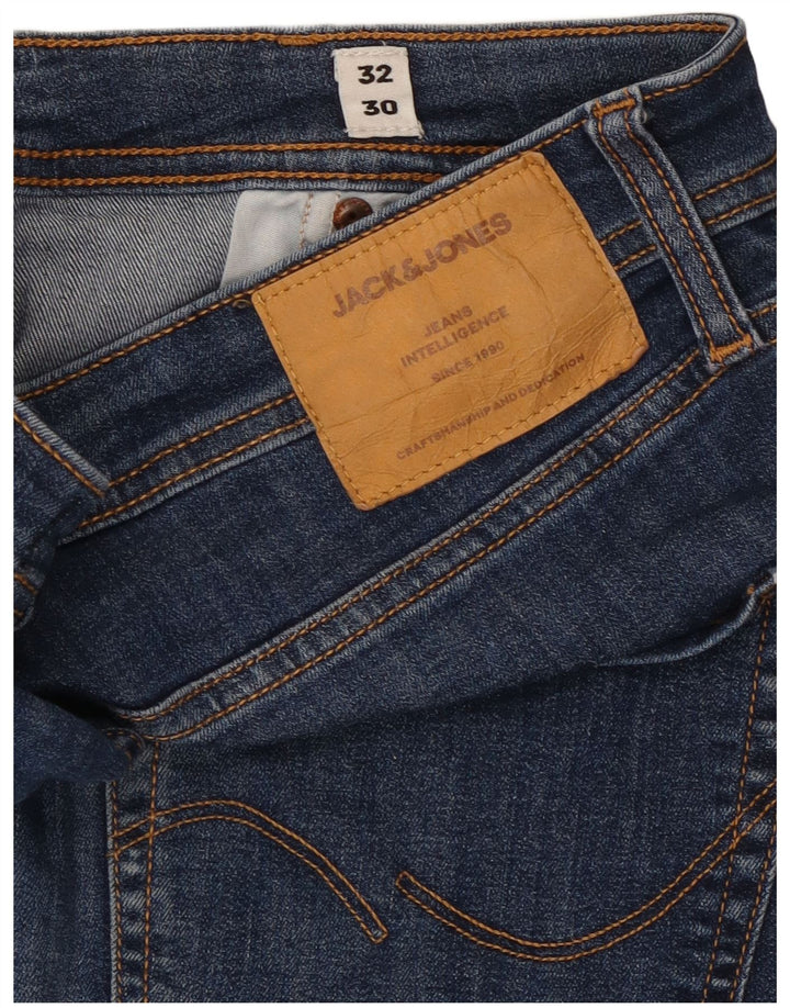 Jack & Jones Herre Slim Jeans W32 L30 Blå Bomuld