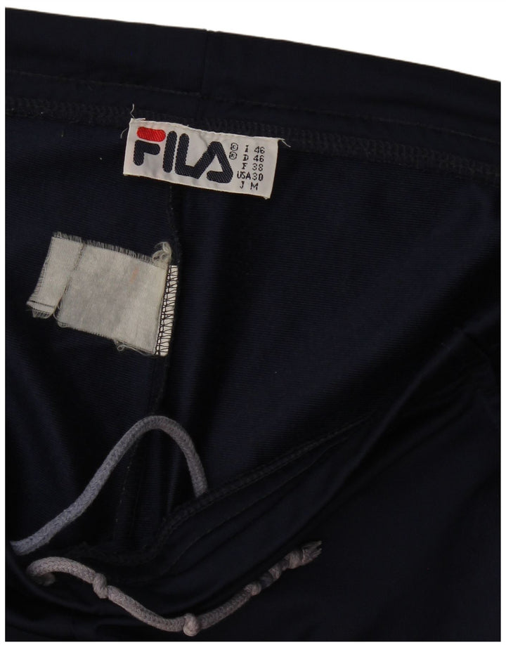 Fila Dame træningsdragt Bukser IT 46 Large Navy Blue Colourblock