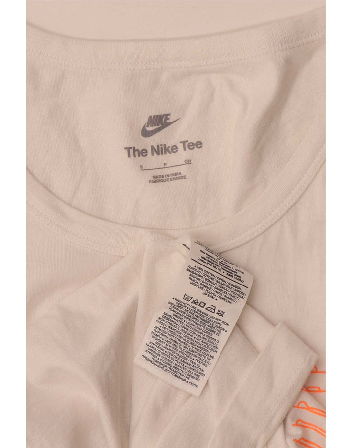 Fila Herre Grafisk T-Shirt Top Lille Hvid Bomuld