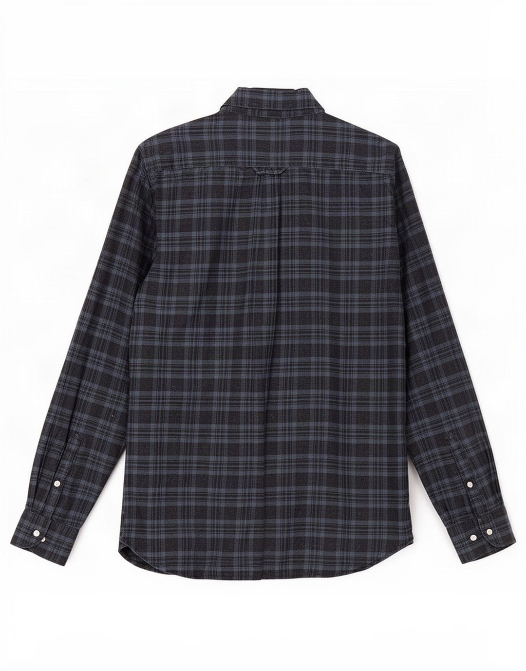 Superdry Flanelskjorte til mænd, medium marineblå ternet bomuld