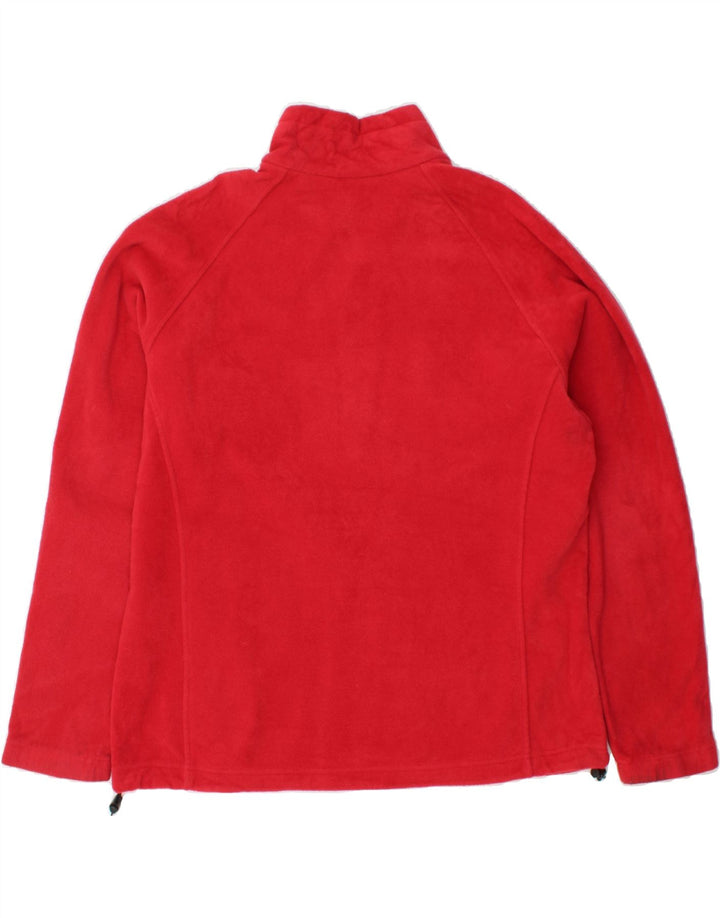 COLUMBIA Womens Fleece Jacket UK 18 XL Red Polyester Vintage Columbia and Second-Hand Columbia from Messina Hembry 
