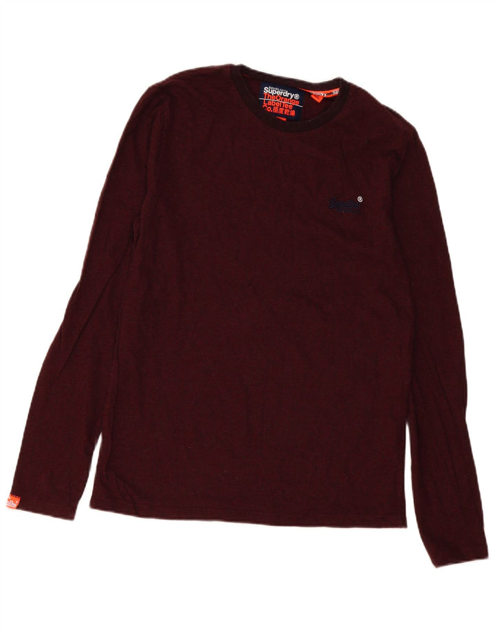 Superdry Herre Top Langærmet Lille Bourgogne Bomuld