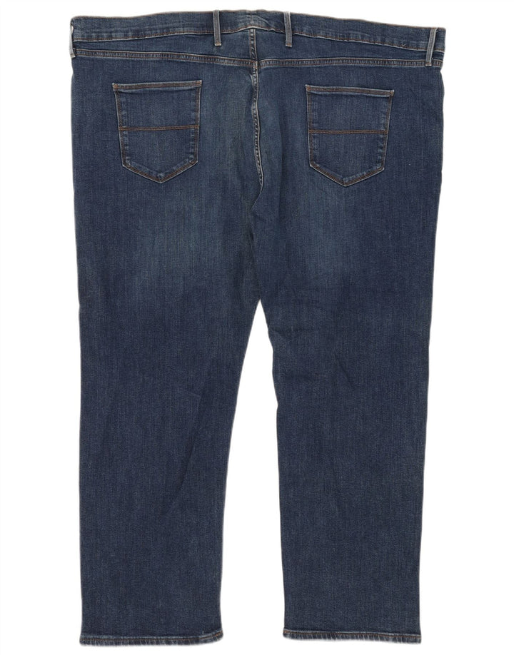 Marks & Spencer Herre Straight Jeans W50 L29 Blå Bomuld