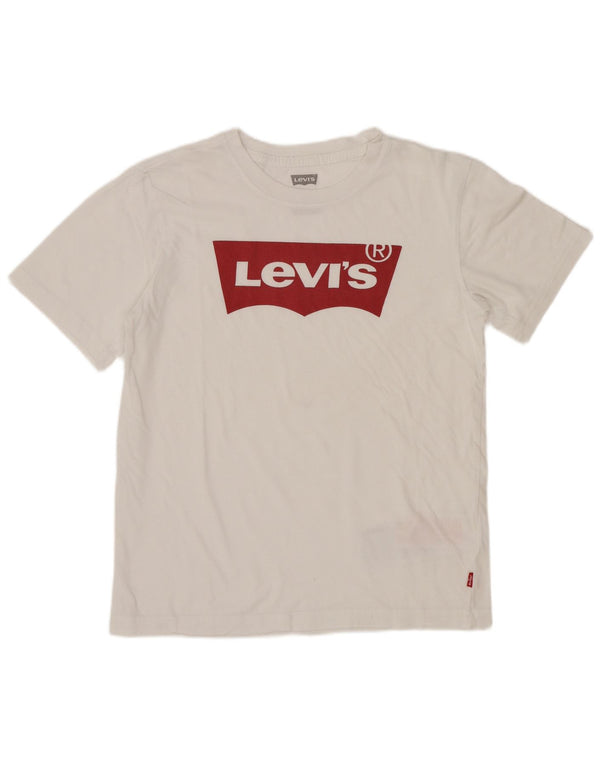 Levi's Boys Grafisk T-Shirt Top 13-14 År Hvid Bomuld