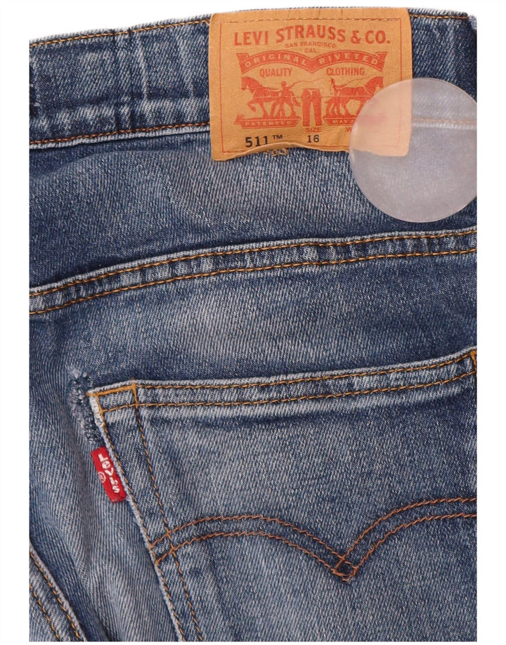 Levi's Boys 511 Slim Jeans 15-16 år W30 L32 Blå