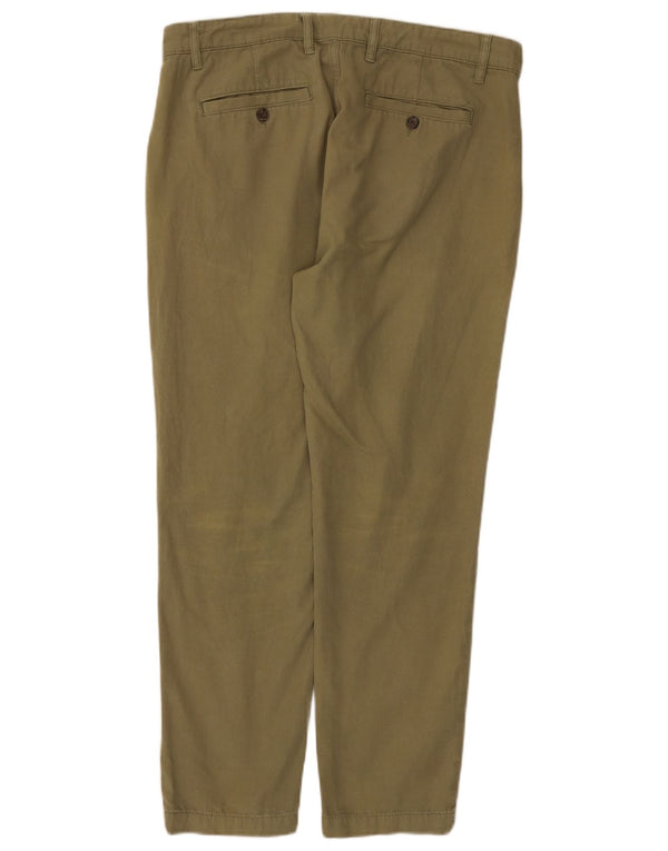 Zara Herre Slim Chino Bukser EU 44 Large W34 L28 Khaki