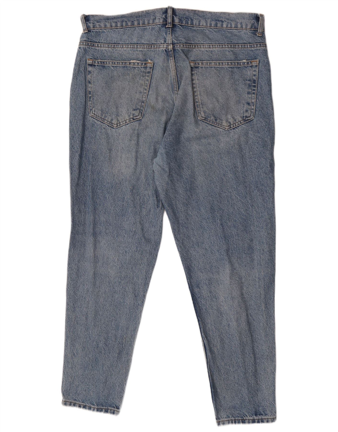 Zara Herre Distressed Tapered Jeans EU 46 XL W36 L29 Blå