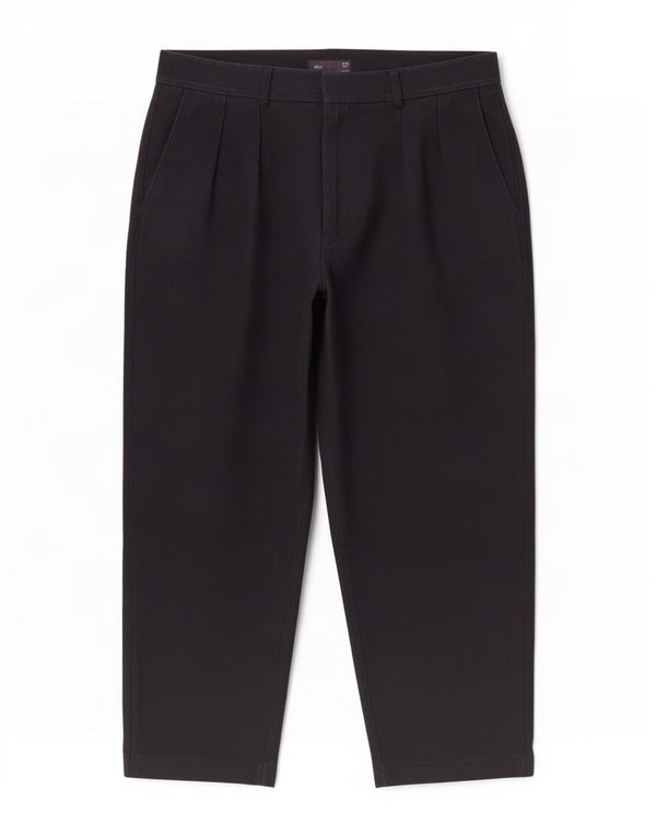 Marks & Spencer, højtaljede cropped bukser til kvinder UK 16 Large W34 L25 Black