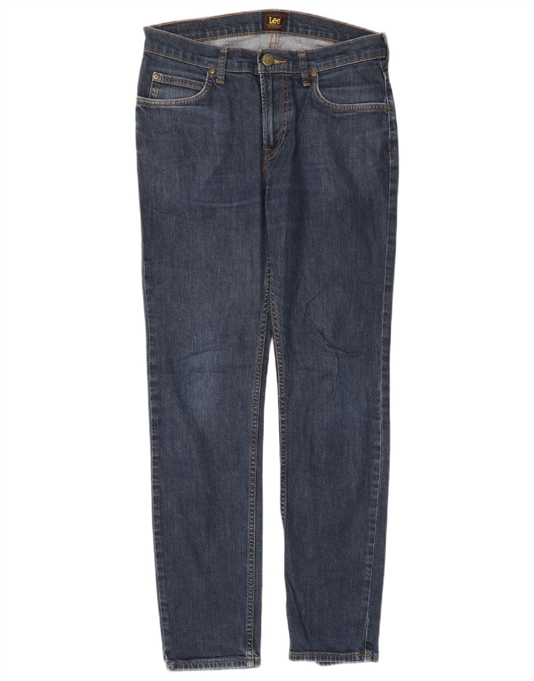 Lee Herre Rider Slim Jeans W30 L32 Marineblå Bomuld