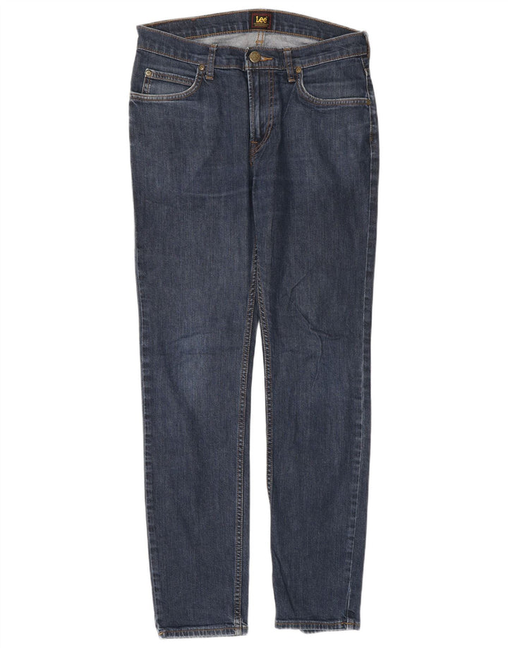 Lee Herre Rider Slim Jeans W30 L32 Marineblå Bomuld