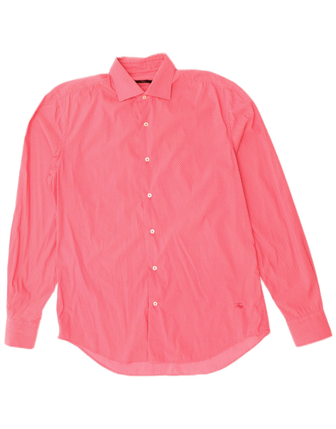 FAY Herreskjorte str. 39 15 1/2 Medium Pink Plettet Bomuld