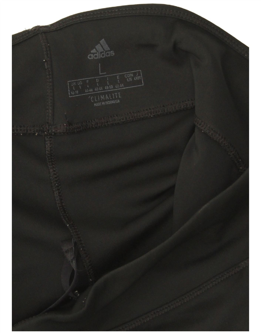 Adidas Womens Climalite Capri Leggings UK 16/18 Large Black Polyester