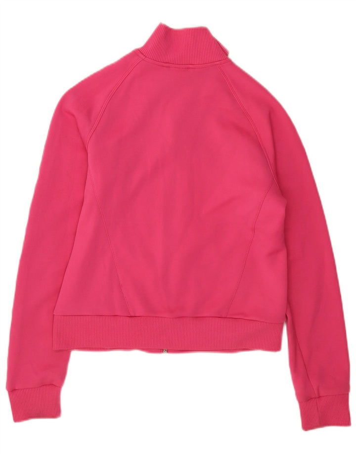 Adidas Womens Crop træningsdragt Topjakke UK 12 Medium Pink Polyester