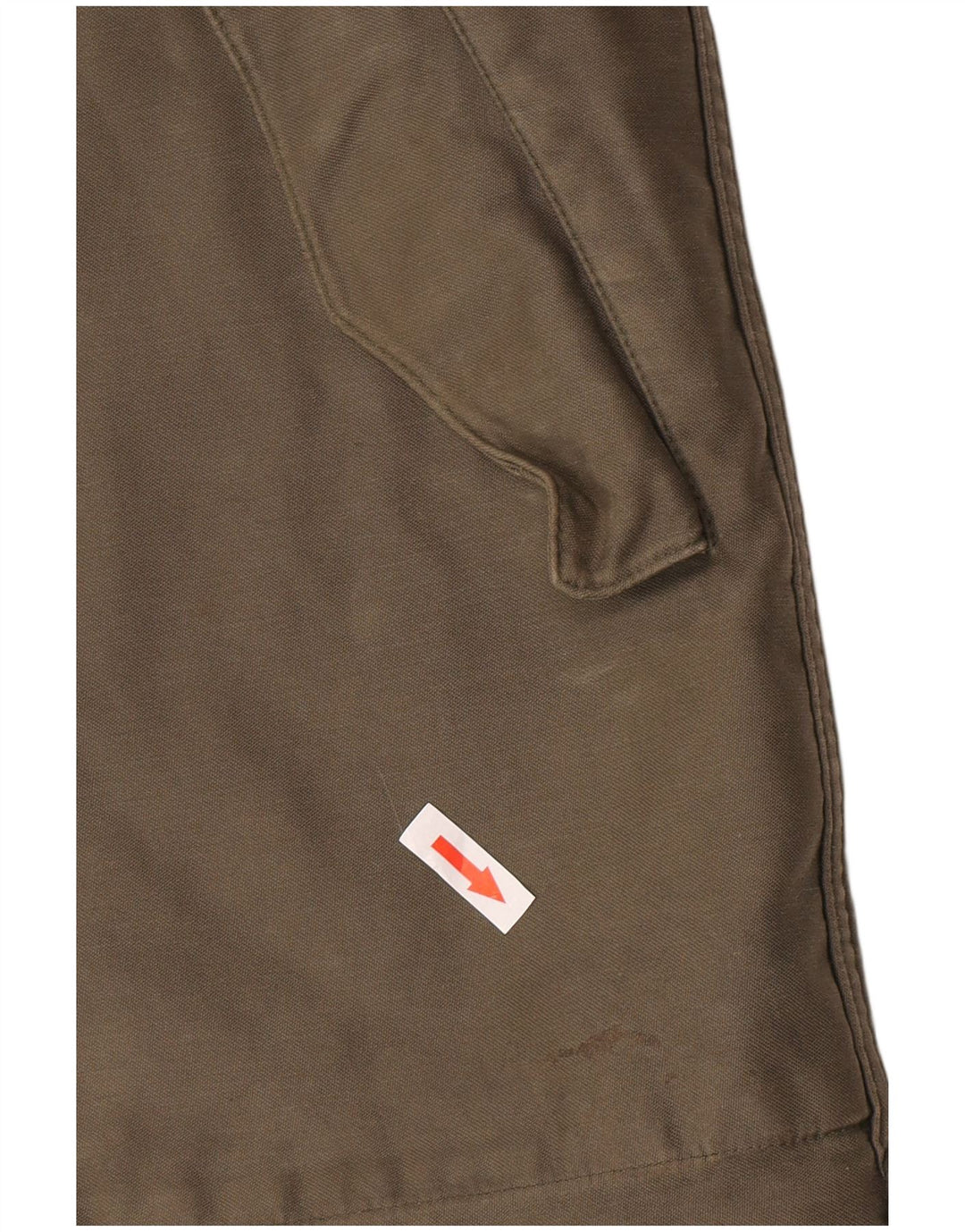 Vintage Sherpa Parkajakke med hætte til mænd UK 38 Medium Khaki
