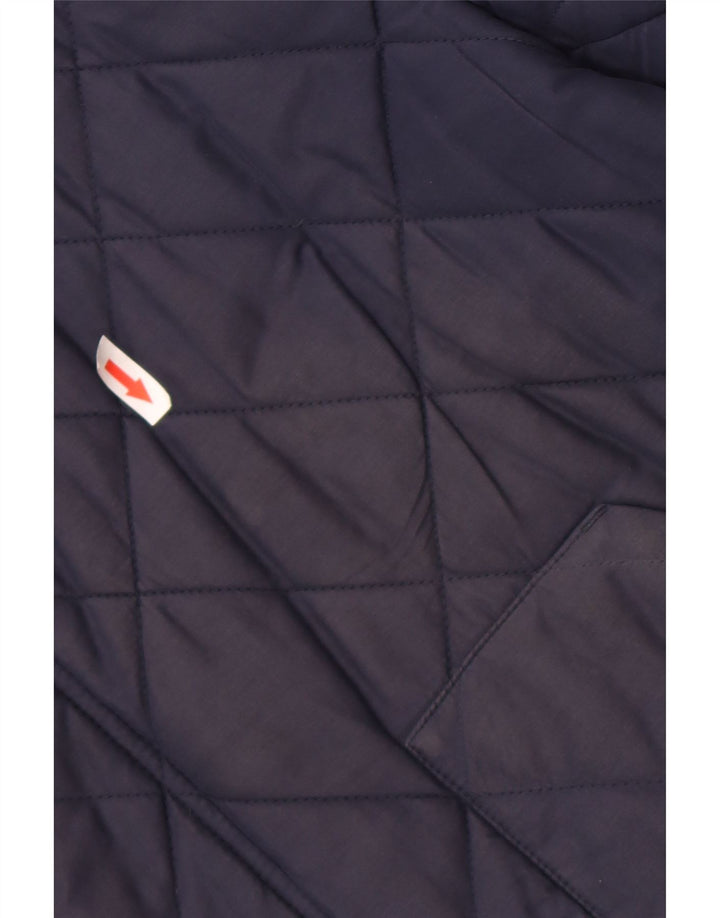 Lacoste Herre quiltet jakke IT 56 3XL Marineblå Polyester