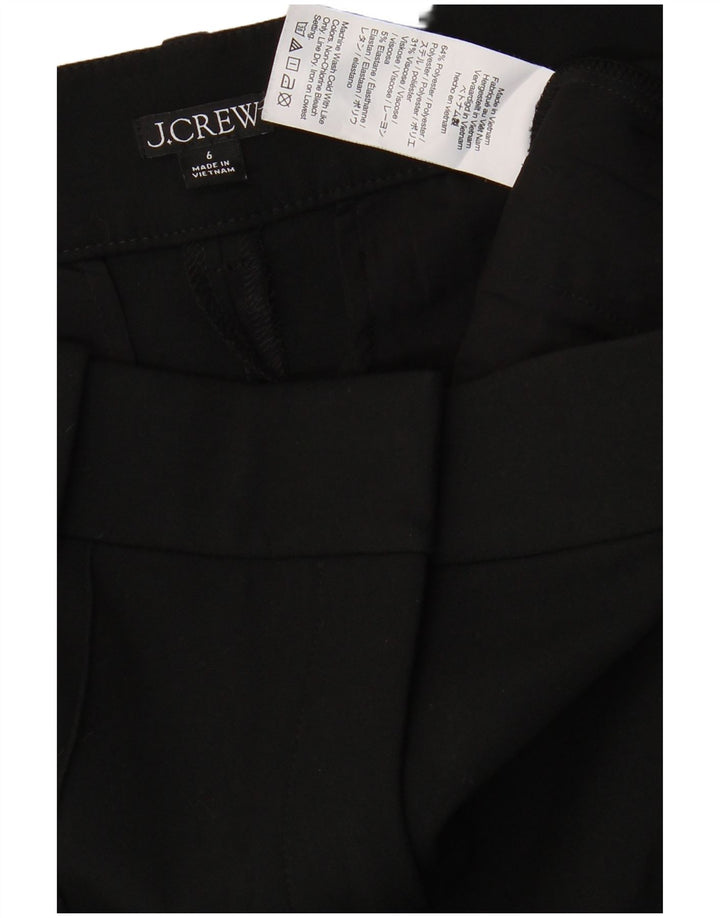 J. CREW Lige Chinobukser til kvinder US 6 Medium W30 L31 Sort polyester