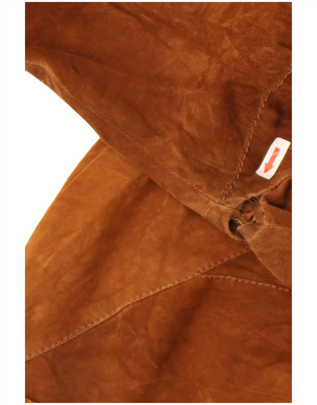 Vintage herre ruskindsjakke IT 54 2XL brunt læder