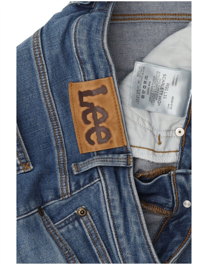 LEE Dame Scarlett High Skinny Jeans W30 L31 Blå Bomuld