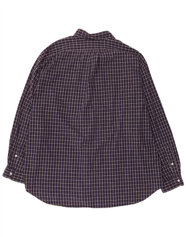 POLO RALPH LAUREN Blaire skjorte herre 2XL marineblå ternet bomuld