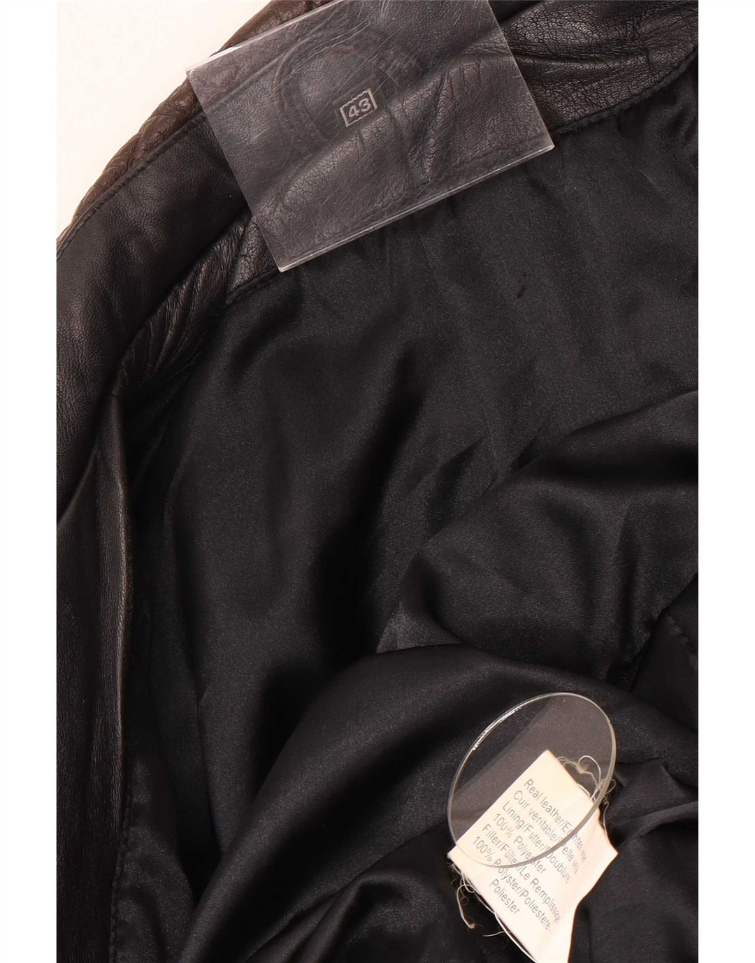 Vintage herre læderjakke UK 38 Medium Black