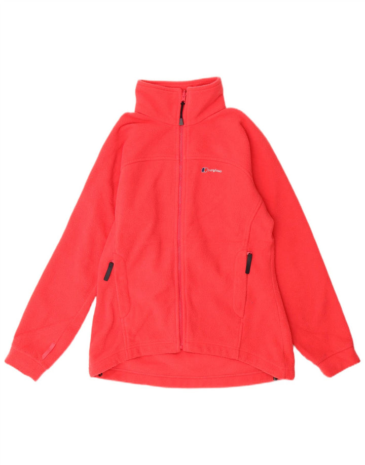 BERGHAUS Womens Fleece Jacket UK 12 Medium Pink Polyester