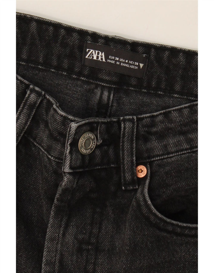 ZARA Womens Straight Jeans EU 36 XS W26 L27 Black Vintage Zara and Second-Hand Zara from Messina Hembry 