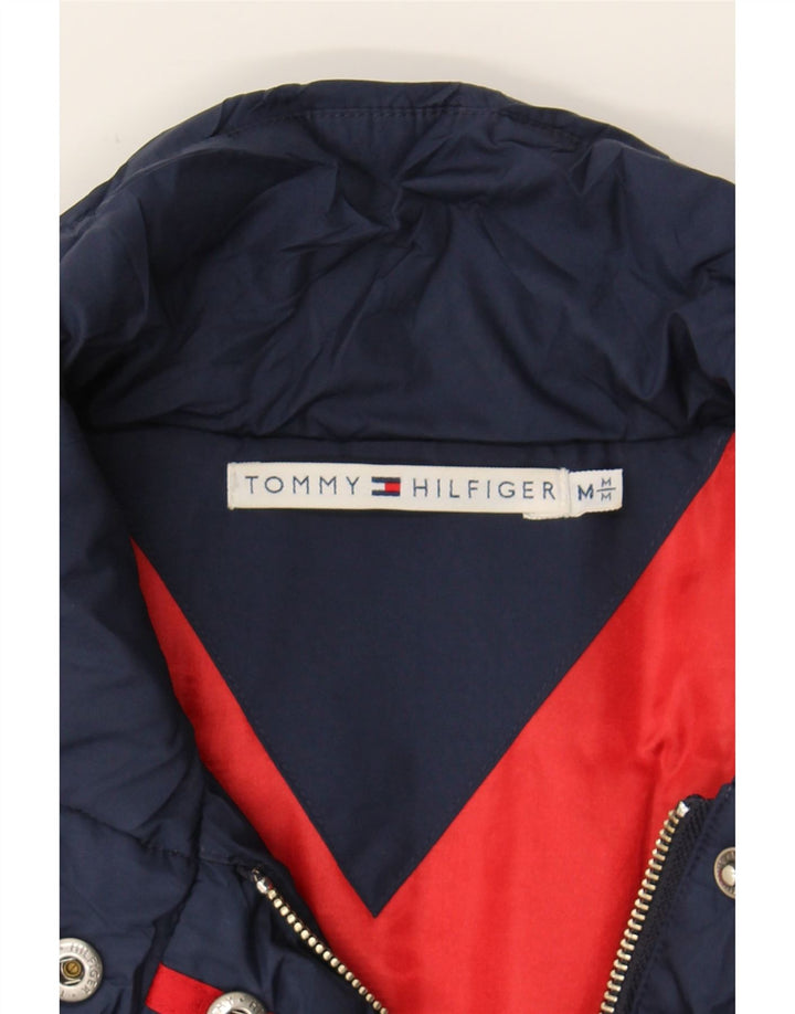 TOMMY HILFIGER Womens Padded Jacket UK 12 Medium Navy Blue Polyester Vintage Tommy Hilfiger and Second-Hand Tommy Hilfiger from Messina Hembry 