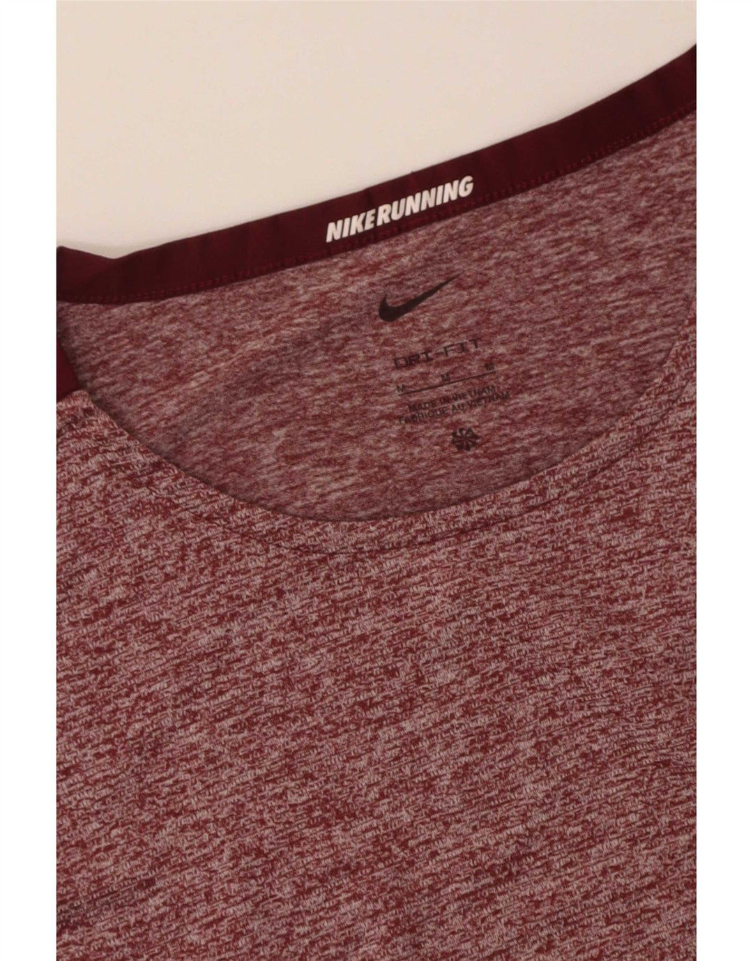 Nike T-shirt top til mænd Medium Burgundy Flecked