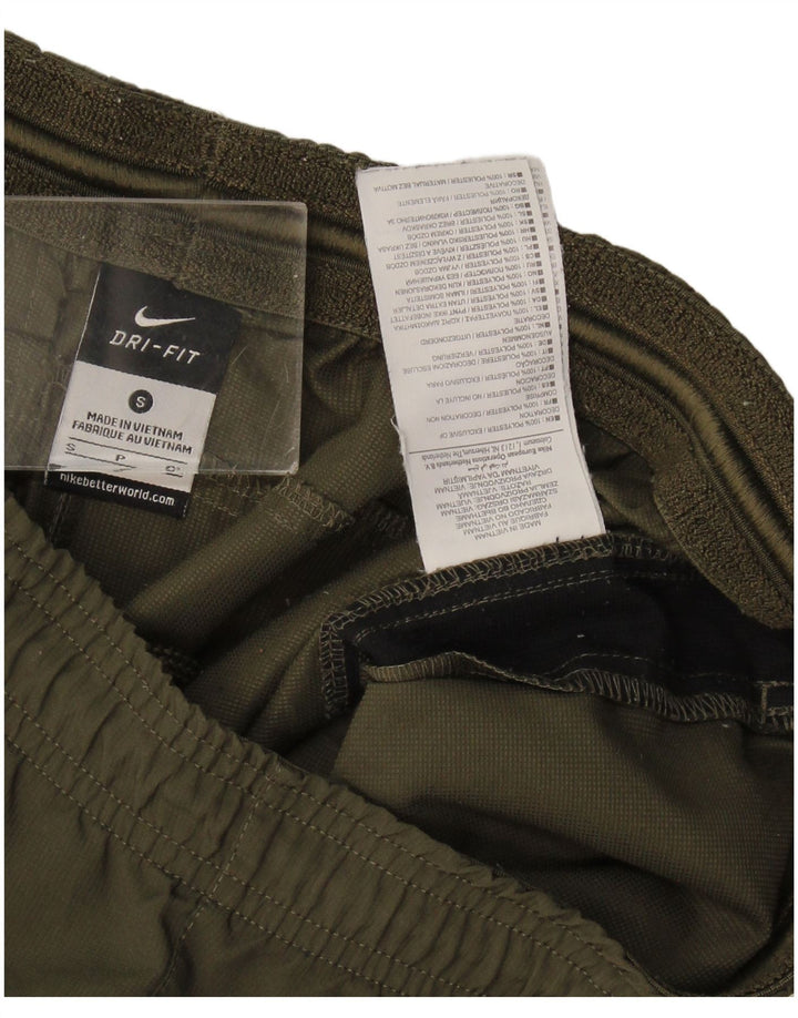 Nike Herre Dri Fit sportsshorts Small Khaki Colourblock Polyester