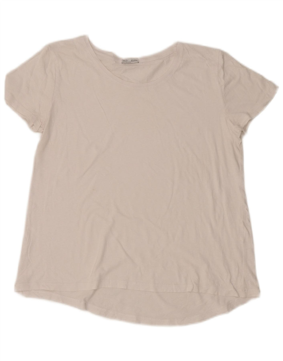 Zara Dame T-Shirt Top UK 14 Medium White