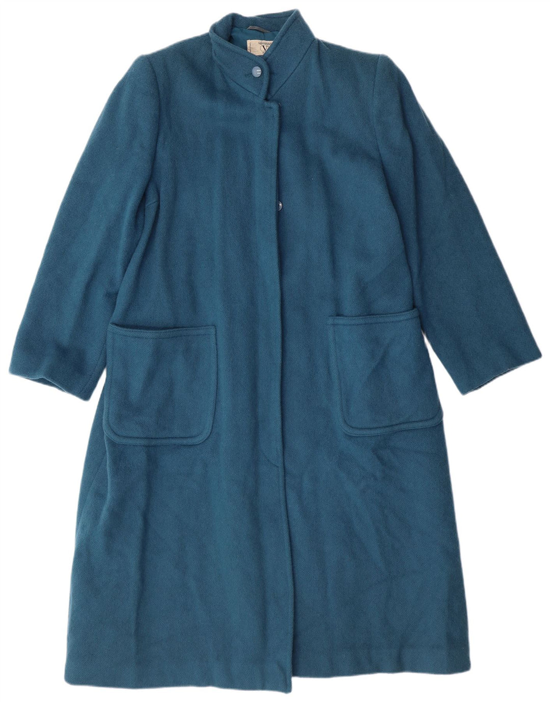 Valentino Dame Miss V Overfrakke IT 44 Medium Blue Wool Classic