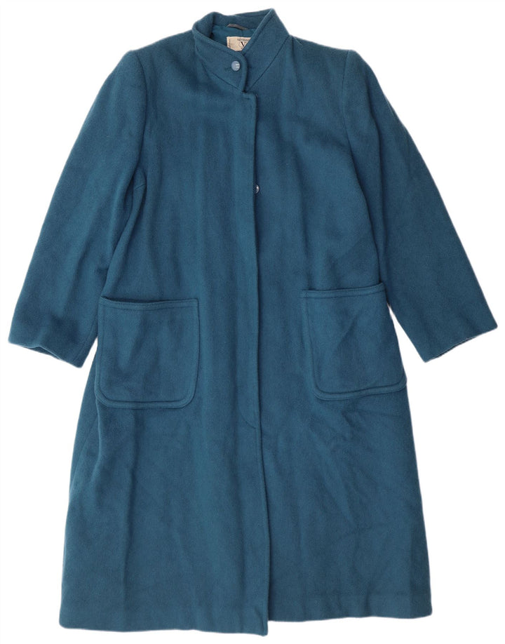 Valentino Dame Miss V Overfrakke IT 44 Medium Blue Wool Classic