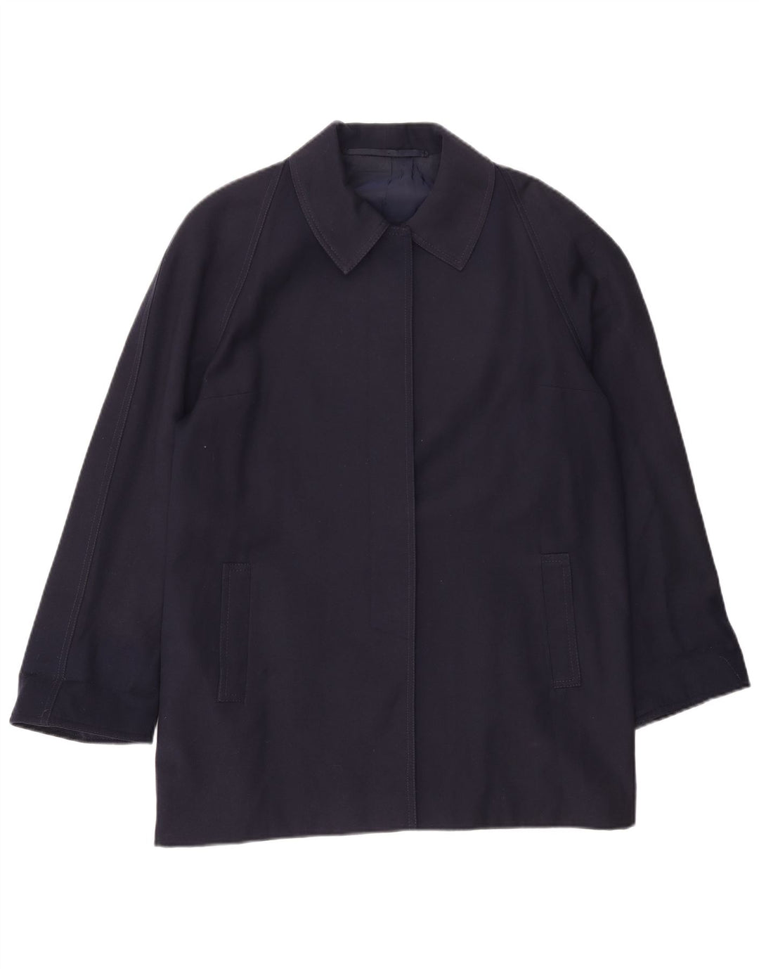 Vintage overfrakke til kvinder UK 18 XL marineblå