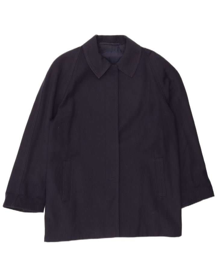 Vintage overfrakke til kvinder UK 18 XL marineblå
