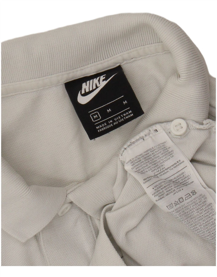 NIKE Poloshirt til mænd Medium hvid bomuld