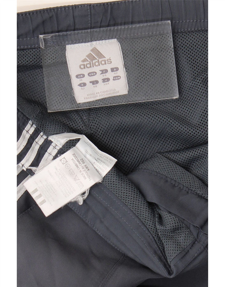 Adidas Dame Lige Capri Bukser UK 16 Large Navy Blue Polyester