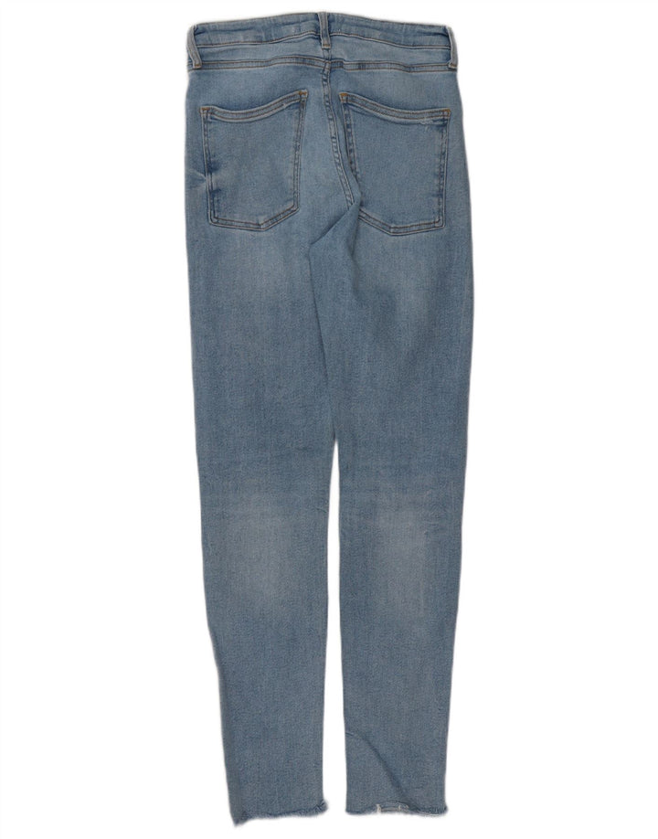 Zara Dame Distressed Skinny Jeans EU 38 Small W28 L30 Blue