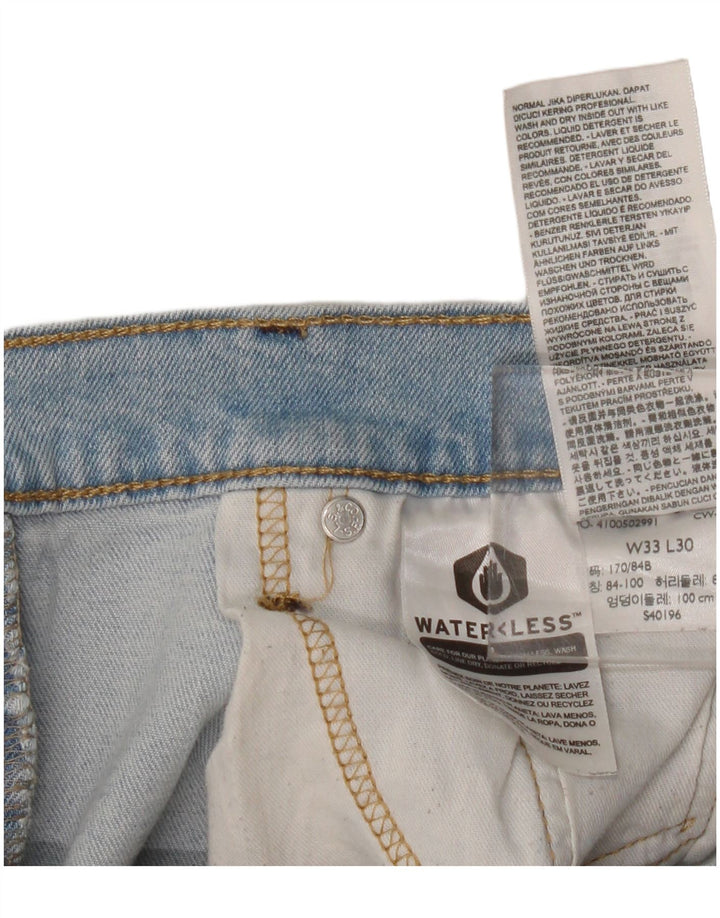 Levi's Straight Jeans til mænd W33 L30 blå bomuld