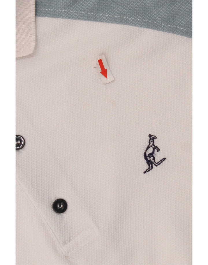 AUSTRALIAN L'ALPINA Poloshirt til mænd Stor hvid Colourblock Polyester