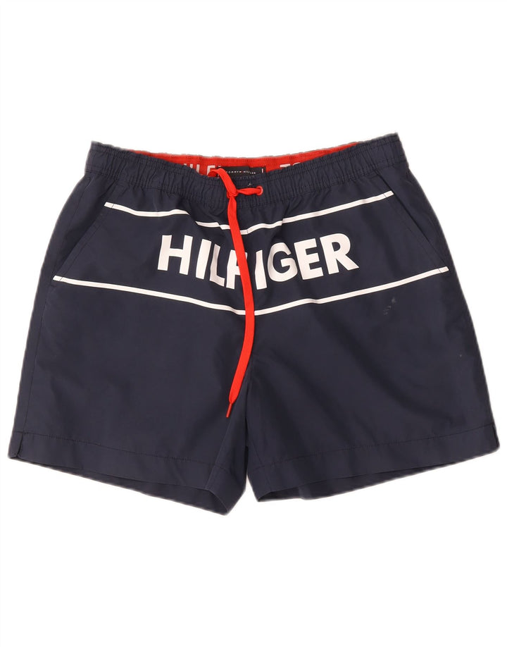 Tommy Hilfiger Herre grafiske svømmeshorts Medium Navyblå polyester