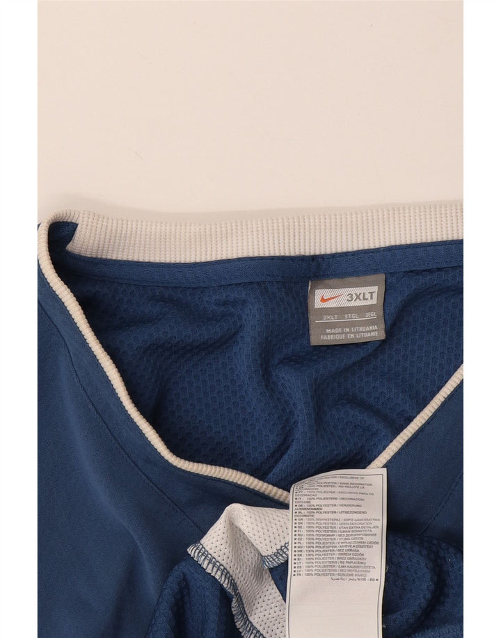 Nike Herre højvest Top 3XL Blå Colourblock Polyester