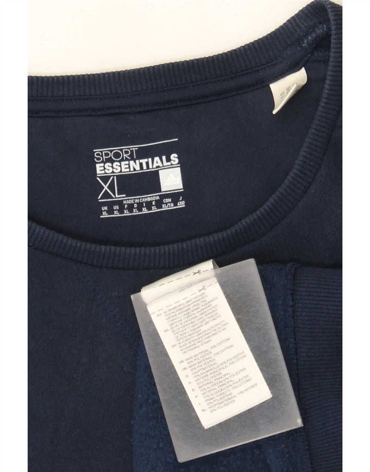 Adidas Herre Sweatshirt Jumper XL Marineblå Bomuld