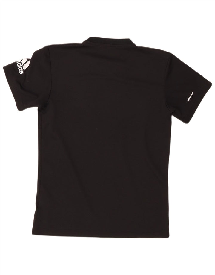 ADIDAS Grafisk T-shirt top til mænd, lille sort polyester