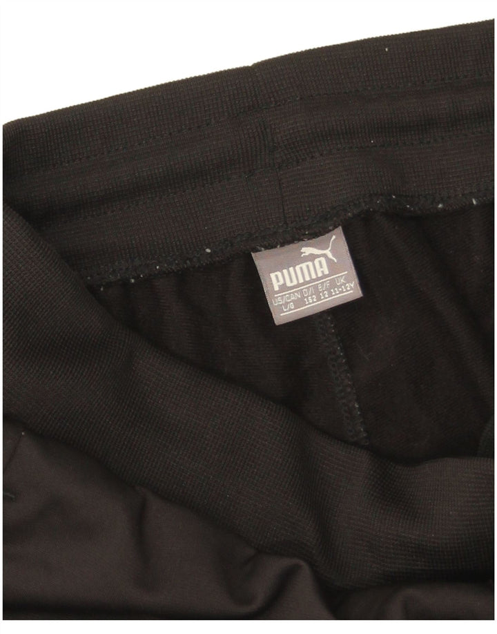 Puma Boys Grafisk træningsdragt Bukser Joggers 11-12 år Sort Polyester