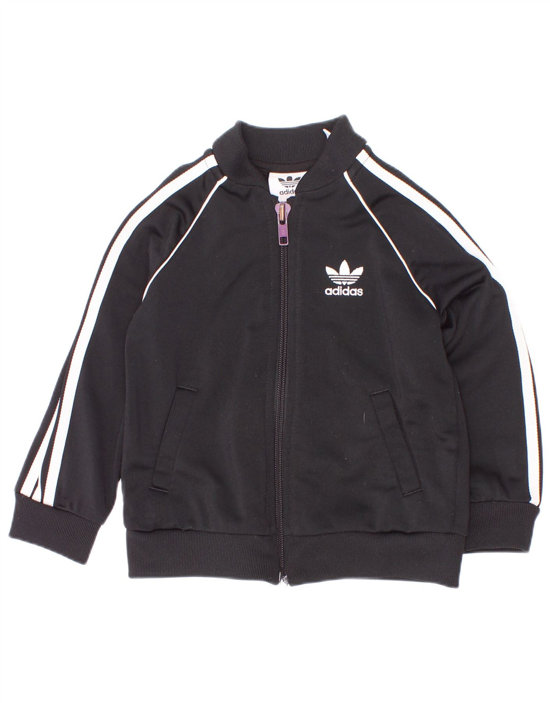 Adidas Baby Boys Træningsdragt Topjakke 9-12 Måneder Sort Polyester