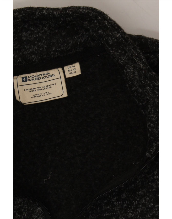 MOUNTAIN WAREHOUSE Womens Tracksuit Top Jacket UK 14 Large Black Vintage Mountain Warehouse and Second-Hand Mountain Warehouse from Messina Hembry 