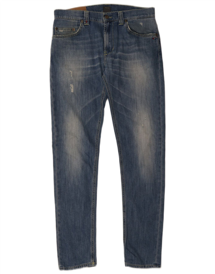 Dondup Herre Distressed Slim Jeans W33 L32 Blå Bomuld