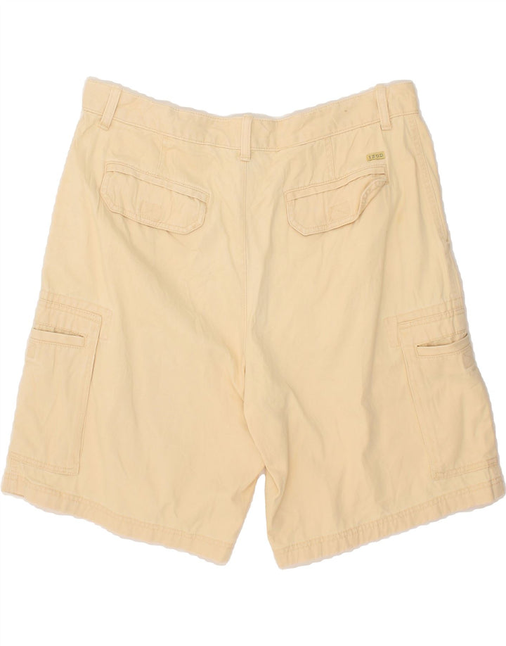 IZOD Mens Cargo Shorts W38 XL Beige Cotton Vintage Izod and Second-Hand Izod from Messina Hembry 