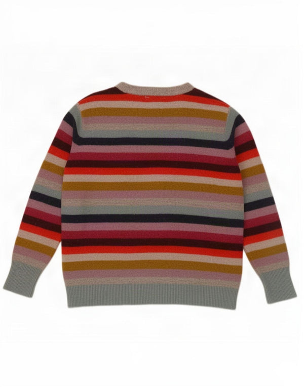 Joules Dame Boat Neck Jumper Sweater UK 14 Stor Flerfarvet Stribet