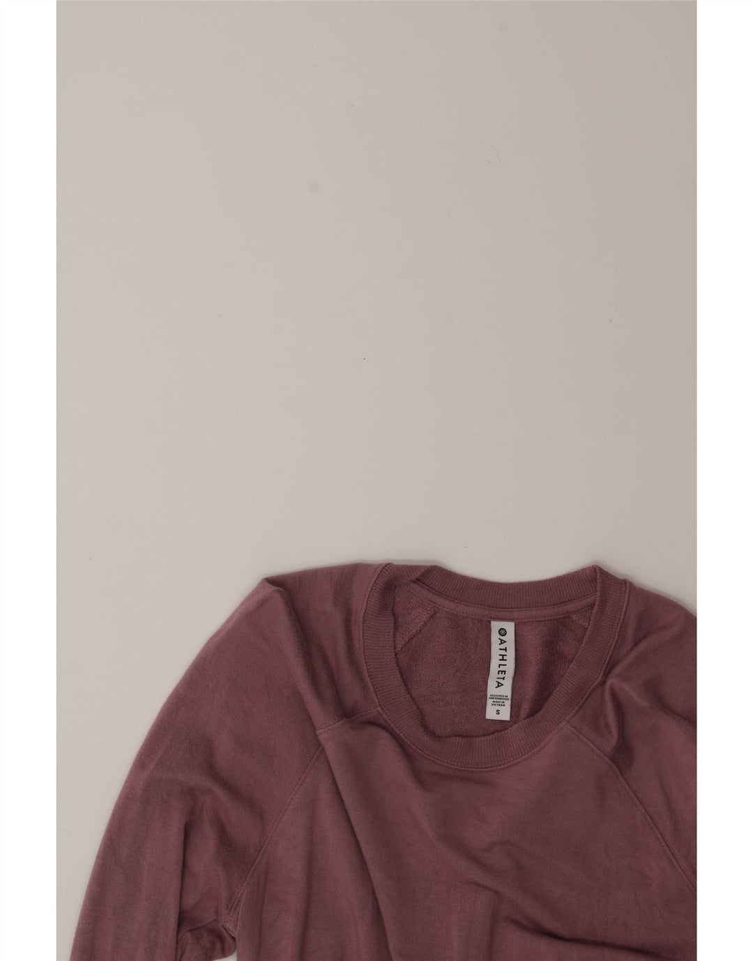 ATHLETA Womens Sweatshirt Jumper UK 10 Small Pink Modal Vintage Athleta and Second-Hand Athleta from Messina Hembry 